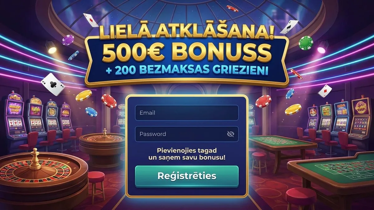 Reģistrēšanās ar bonusu